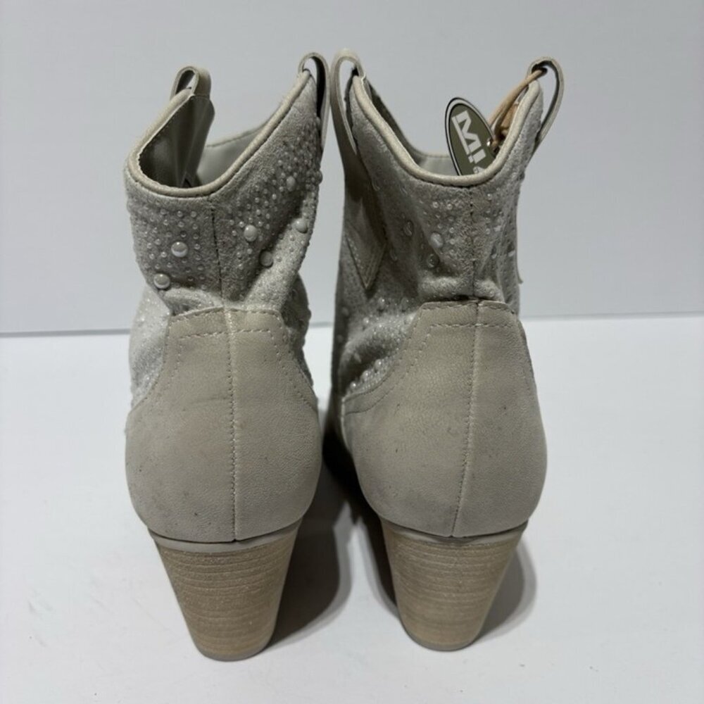 Mia Women’s Luanne Grey Western Booties, Size 7.5 M - Picture 4 of 6